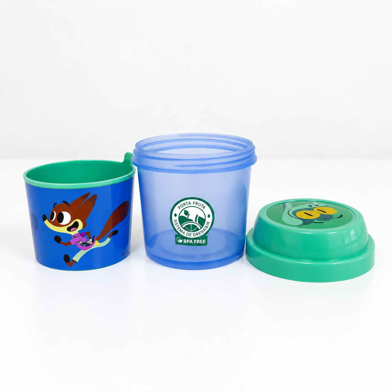 Porta Fruta Infantil Zootopia con Drenaje y Recipiente Interior - Imagen 2