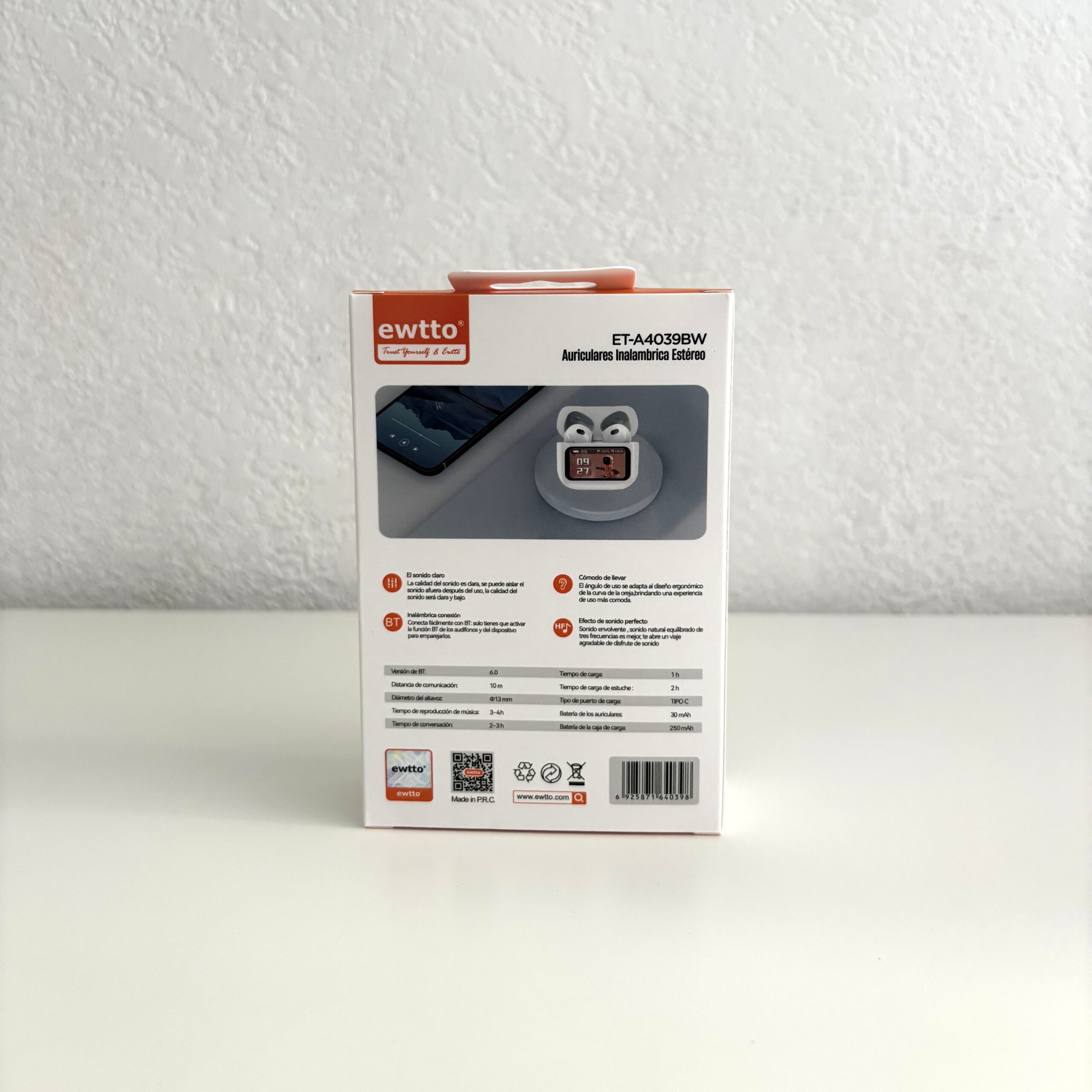 Audífonos Inalámbricos Bluetooth 6.0 con Pantalla - Imagen 3